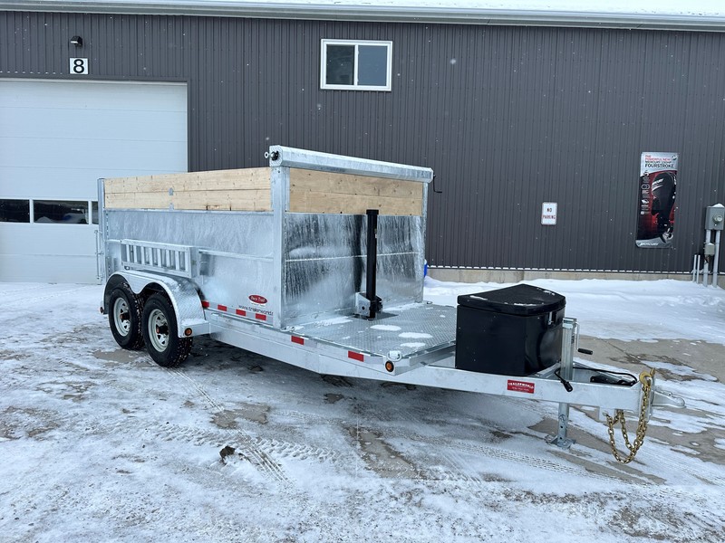 6.5x12 7 Ton Extended High Side Galvanized Dump Trailer